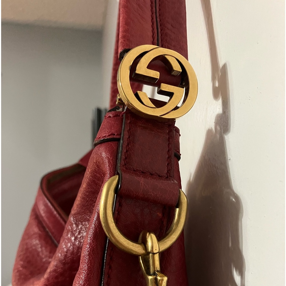 Miss GG Gucci Red Leather Hobo